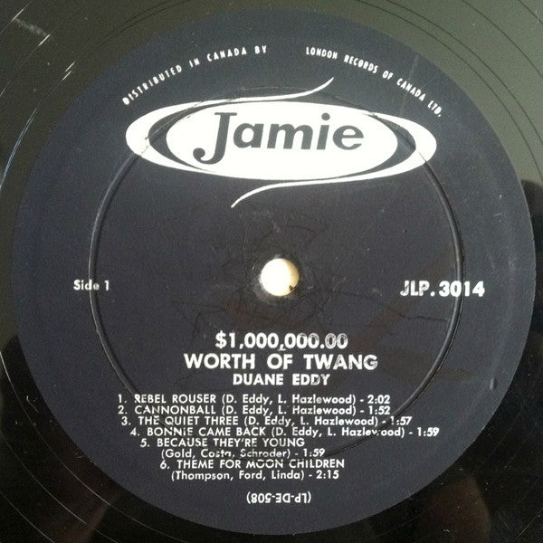Duane Eddy And The Rebels - $1,000,000.00 Worth Of Twang -