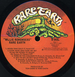 Rare Earth - Willie Remembers