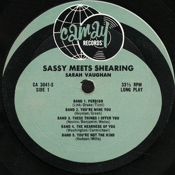 Sarah Vaughan, George Shearing - Sassy Meets Shearing - 1962