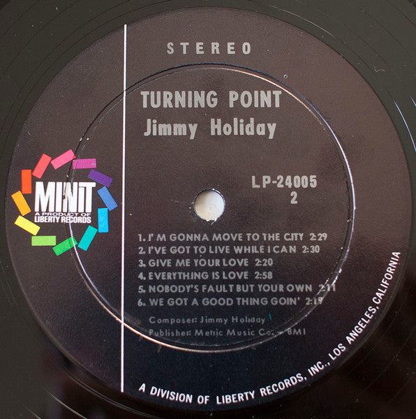 Jimmy Holiday - Turning Point - 1966