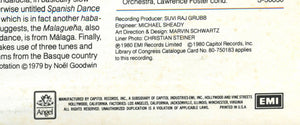Itzhak Perlman, Samuel Sanders (2) : Pablo de Sarasate - Manuel De Falla - Enrique Granados - Ernesto Halffter - The Spanish Album - 1980