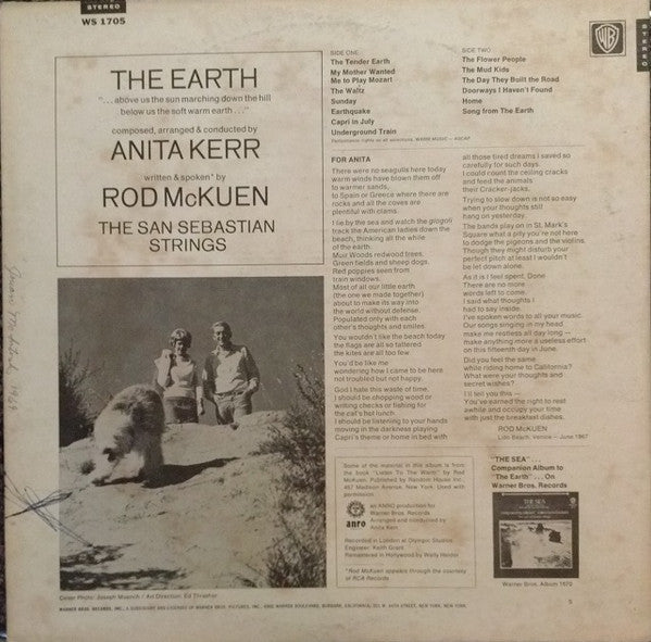 Anita Kerr,Rod McKuen,The San Sebastian Strings - The Earth Vinyl Record