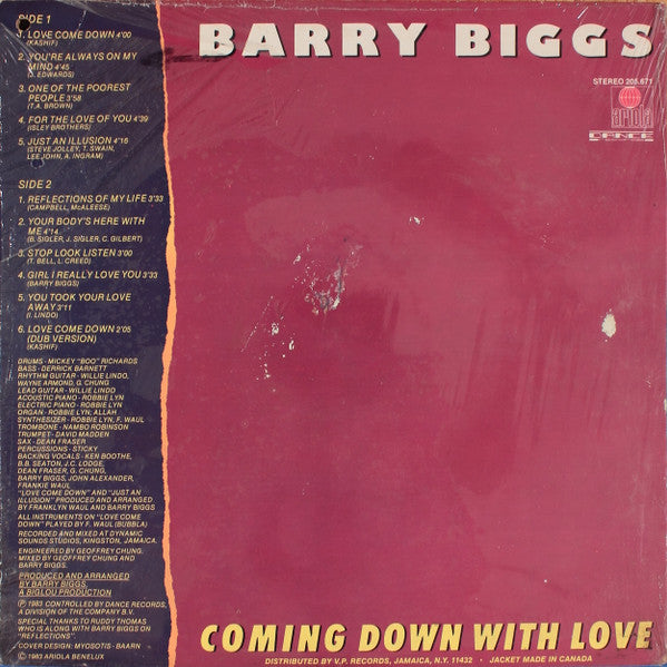 Barry Biggs - Coming Down With Love -