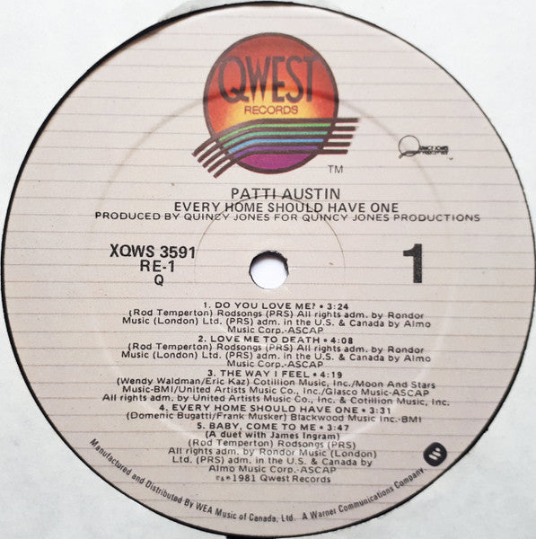 Patti Austin - Every Home Should Have One - 1981
