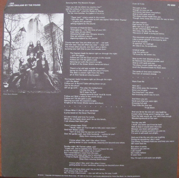 Genesis - Selling England By The Pound