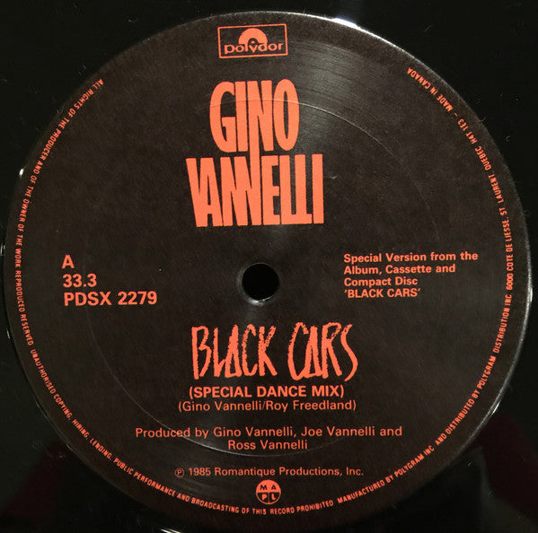 Gino Vannelli - Black Cars