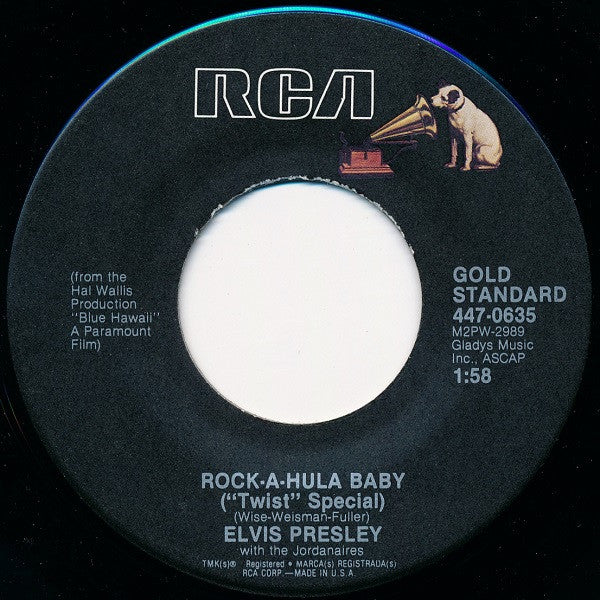 Elvis Presley - Can't Help Falling In Love / Rock-A-Hula Baby Vinyl Record