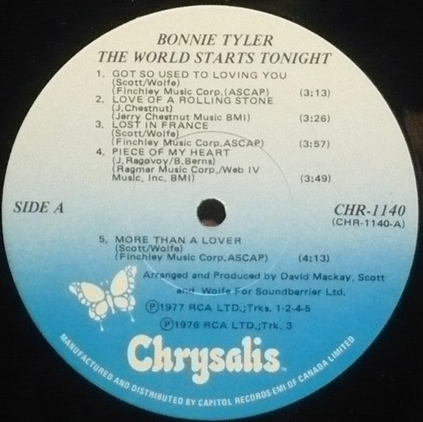 Bonnie Tyler - The World Starts Tonight - 1977