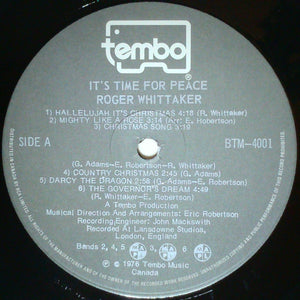 Roger Whittaker - A Time For Peace (The Roger Whittaker Christmas Album) - 1976