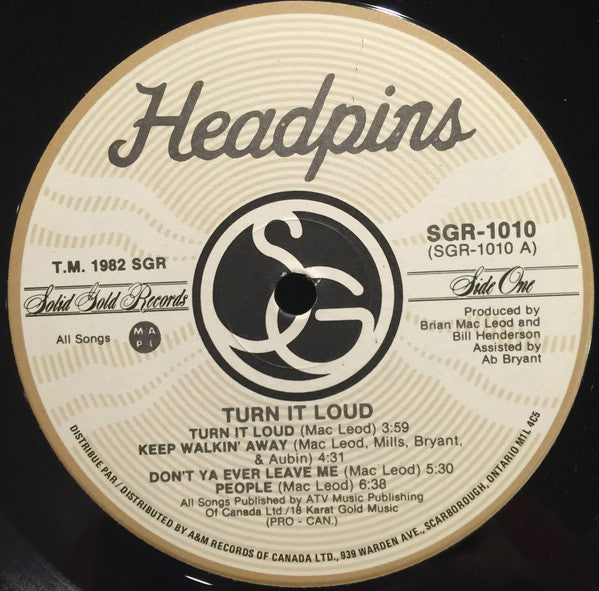 Headpins - Turn It Loud - 1982