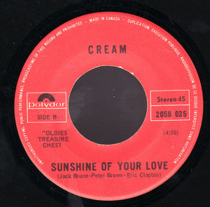 Cream (2) - Badge / Sunshine Of Your Love