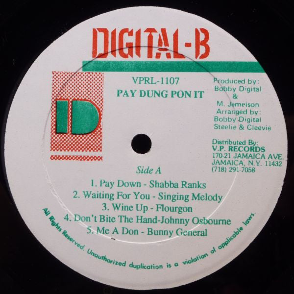 Various - Pay Down Pon It - 1990
