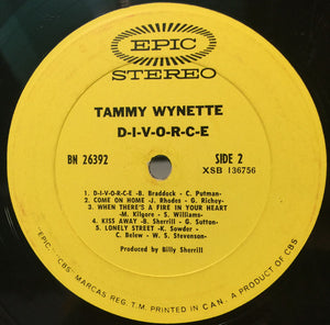 Tammy Wynette - D-I-V-O-R-C-E Vinyl Record