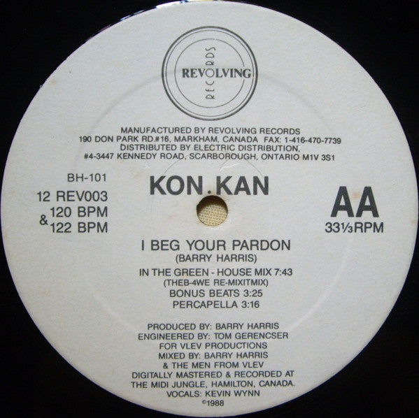 Kon Kan - I Beg Your Pardon