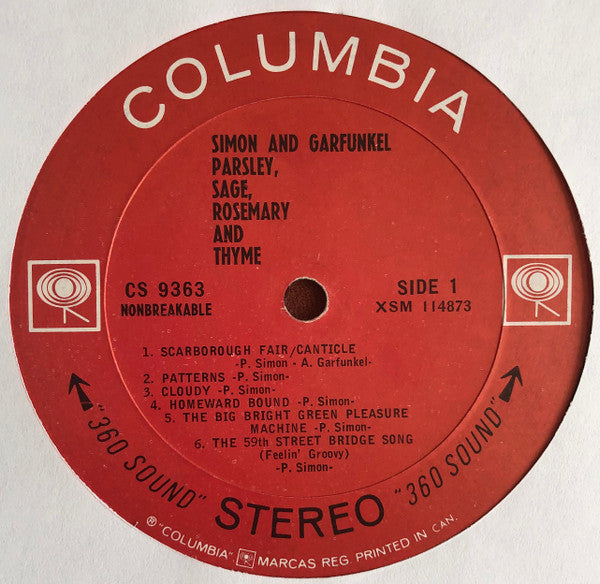 Simon & Garfunkel - Parsley, Sage, Rosemary And Thyme - 1966