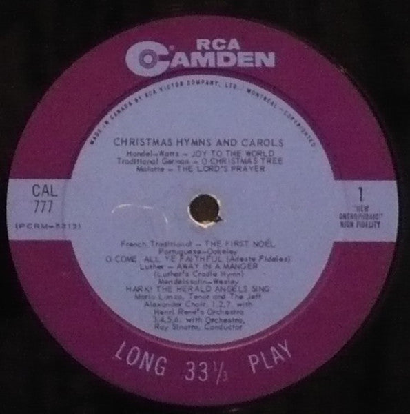 Mario Lanza - Christmas Hymns And Carols - 1963