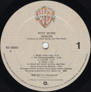 Roxy Music - Avalon - 1982