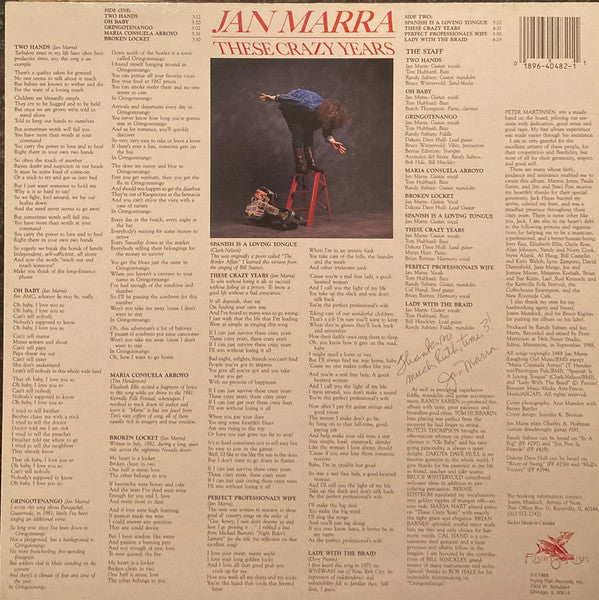 Jan Marra - These Crazy Years - 1988