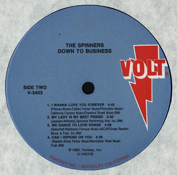 Spinners - Down To Business - 1989