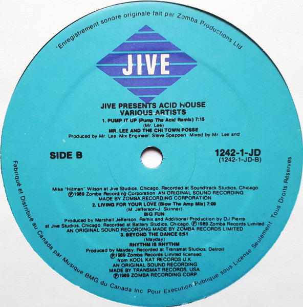 Various - Jive Presents Acid House - 1989
