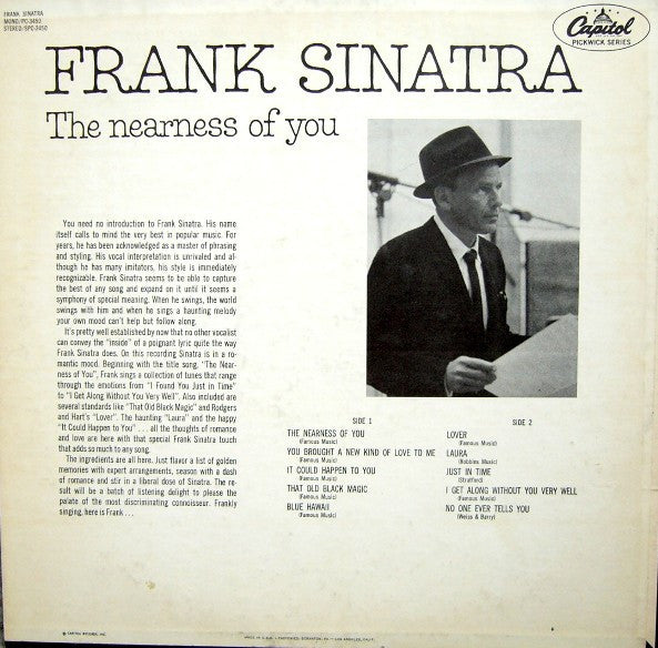 Frank Sinatra - The Nearness Of You - 1967