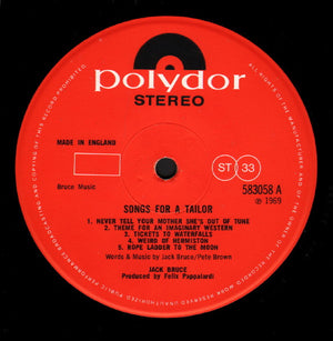Jack Bruce - Songs For A Tailor - 1969