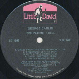 George Carlin - Occupation: Foole - 1973