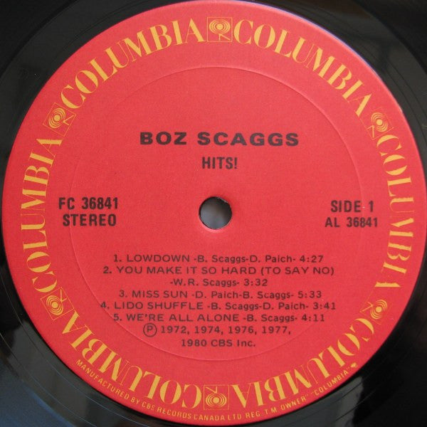 Boz Scaggs - Hits! - 1980