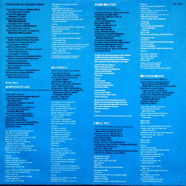 Pointer Sisters - Break Out - 1984