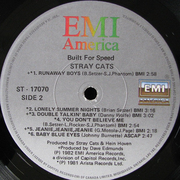 Stray Cats - Built For Speed - 1982
