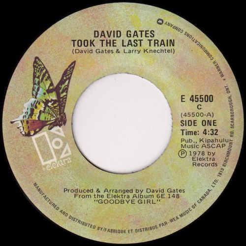 David Gates - Took The Last Train - 1978