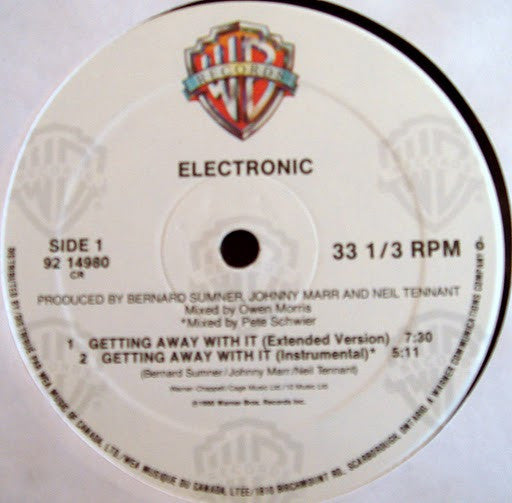 Electronic - Getting Away With It... Vinyl Record