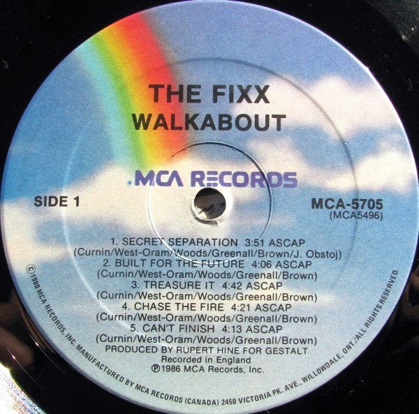 The Fixx - Walkabout Vinyl Record