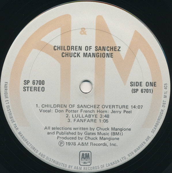 Chuck Mangione - Children Of Sanchez - 1978