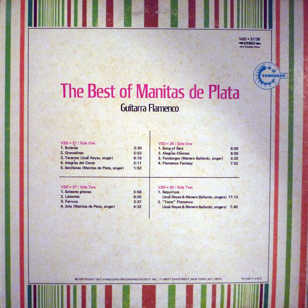 Manitas De Plata - The Best Of Manitas De Plata - Guitarra Flamenco