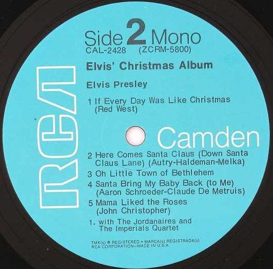 Elvis Presley - Elvis' Christmas Album - 1970