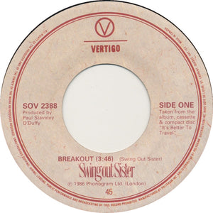 Swing Out Sister - Breakout - 1986