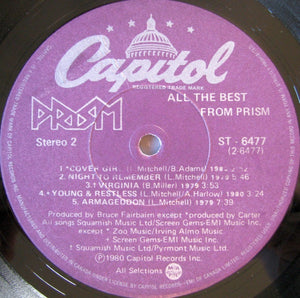 Prism - All The Best From Prism - 1980