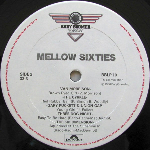 Various - Mellow Sixties (Easy Rockin' Hits Of The Sixties)