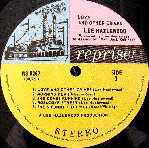 Lee Hazlewood - Love And Other Crimes - 1968