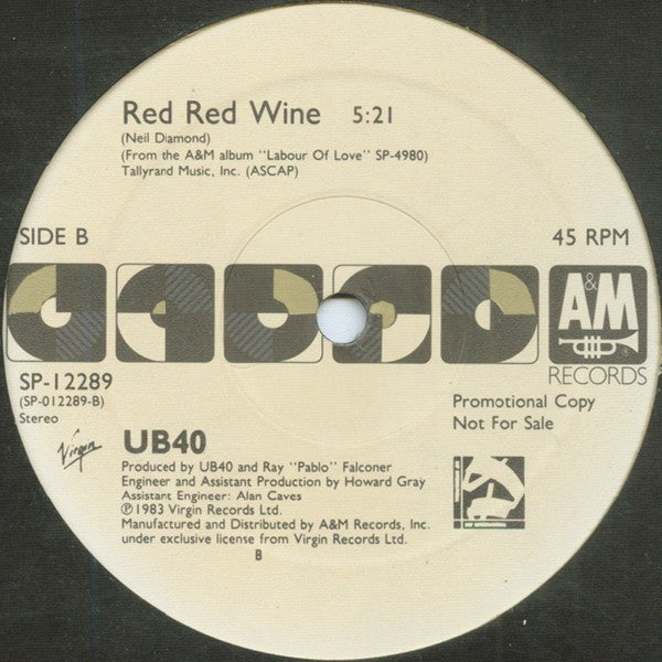 UB40 - Dance With The Devil / Red Red Wine - 1988