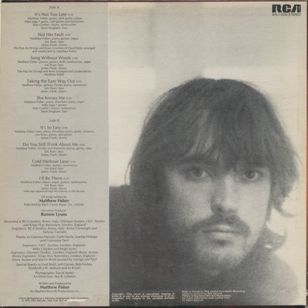 Matthew Fisher - I'll Be There - 1974