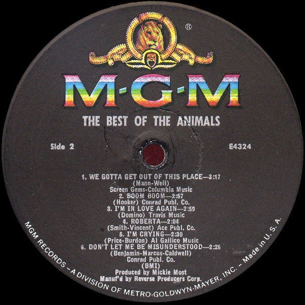 Animals, The - The Best Of The Animals - 1966