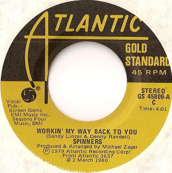 Spinners - Workin' My Way Back To You