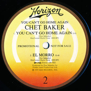 Chet Baker - You Can't Go Home Again - 1977