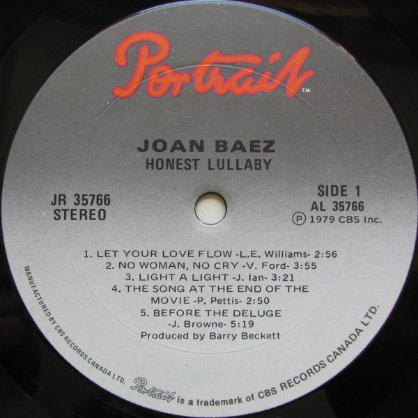 Joan Baez - Honest Lullaby - 1979