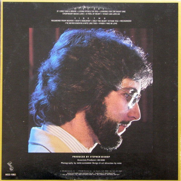 Stephen Bishop - Bish Vinyl Record