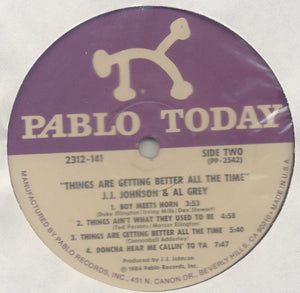 J.J. Johnson + Al Grey - Things Are Getting Better All The Time - 1984