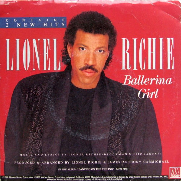 Lionel Richie - Deep River Woman / Ballerina Girl - 1986