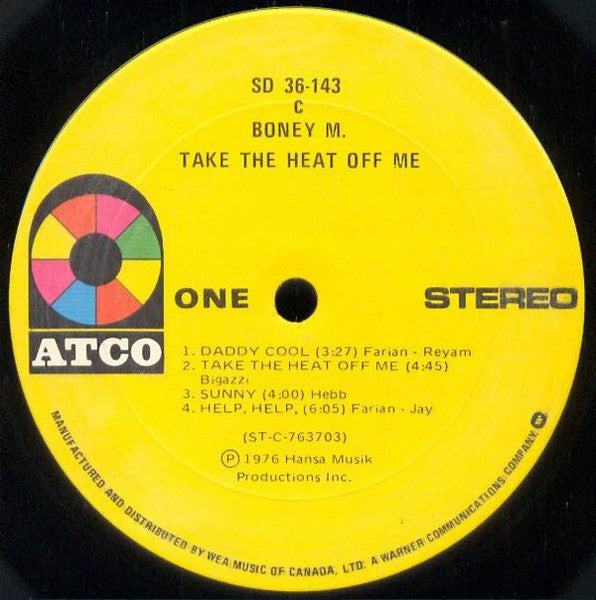 Boney M. - Take The Heat Off Me - 1976